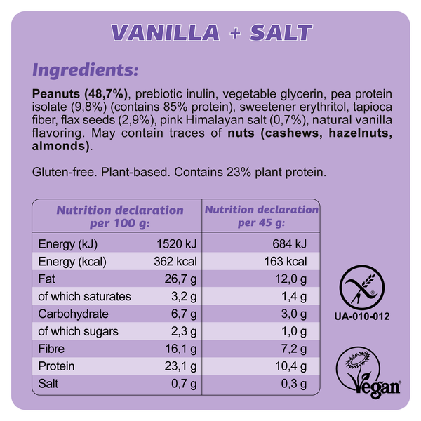 Ingredient card - Keto Web Vanilla Salt