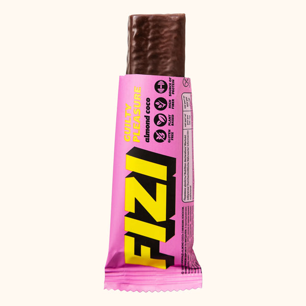 FIZI Almond Coco Chocolate Bar - Single Bar Unwrapped