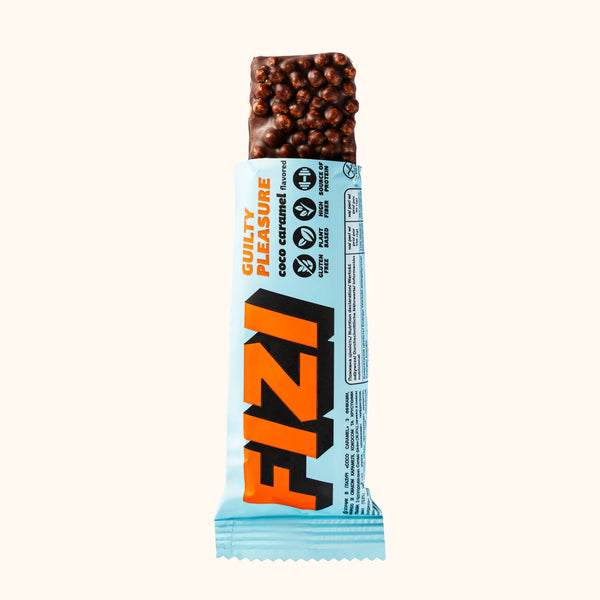 FIZI Coco Caramel Chocolate Bar - Single Bar Unwrapped