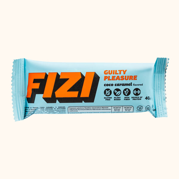 FIZI Coco Caramel Chocolate Bar - Bar Close-Up Detail