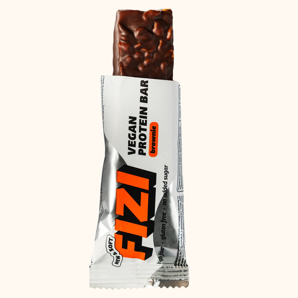 FIZI Brownie Protein Bar - Single Bar Unwrapped