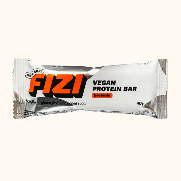 FIZI Brownie Protein Bar - Bar Close-Up Detail
