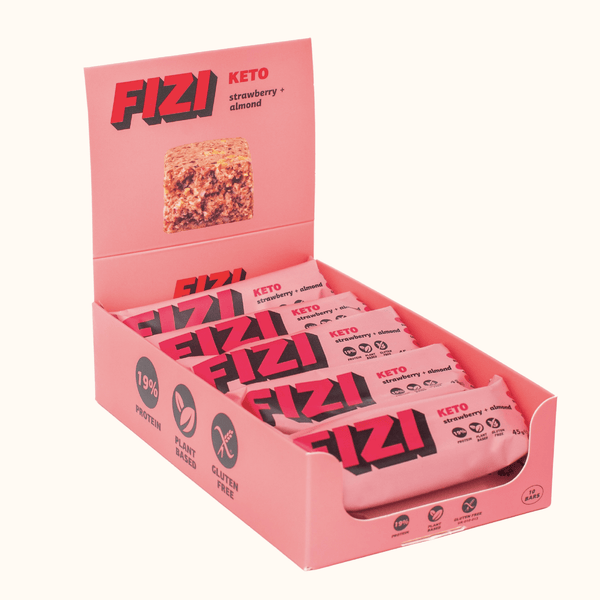 КЕТО “STRAWBERRY + ALMOND” 10x45G - Fizi ES